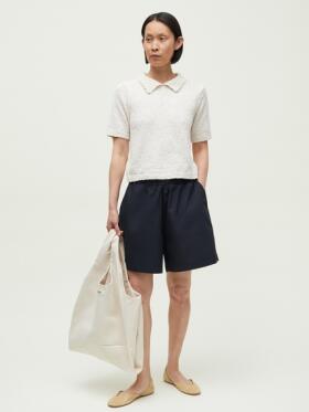 Aiayu - Aiayu Botan Knitted Polo Tee