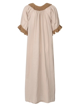 Rabens Saloner - Rabens Saloner Long Angel Dress Caramel