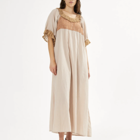 Rabens Saloner - Rabens Saloner Long Angel Dress Caramel